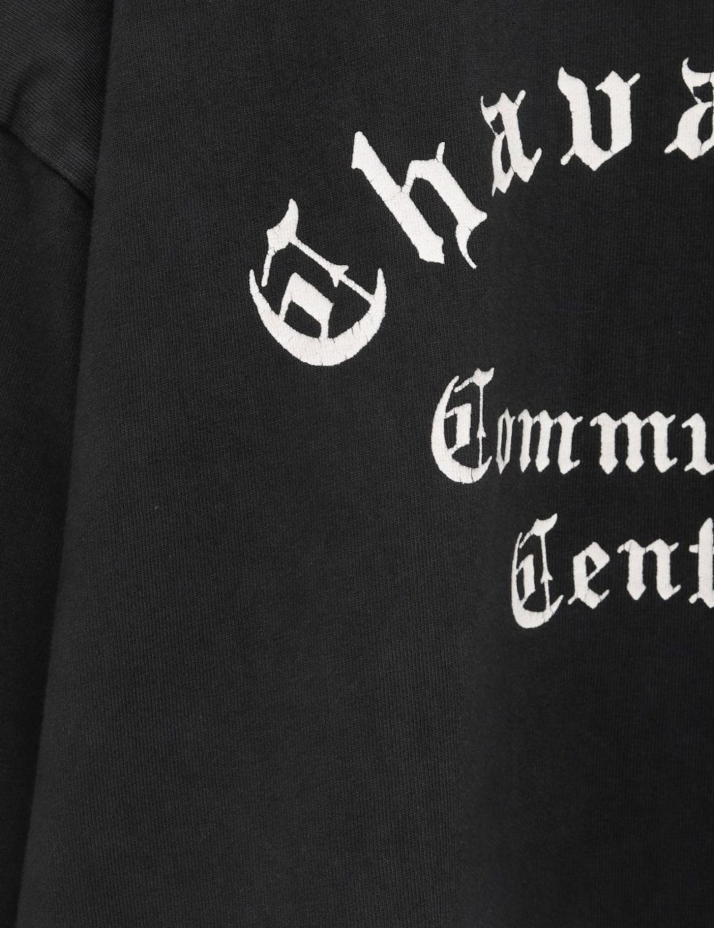 T-shirt Chavarria con stampa in nero Willy chavarria - uomo 