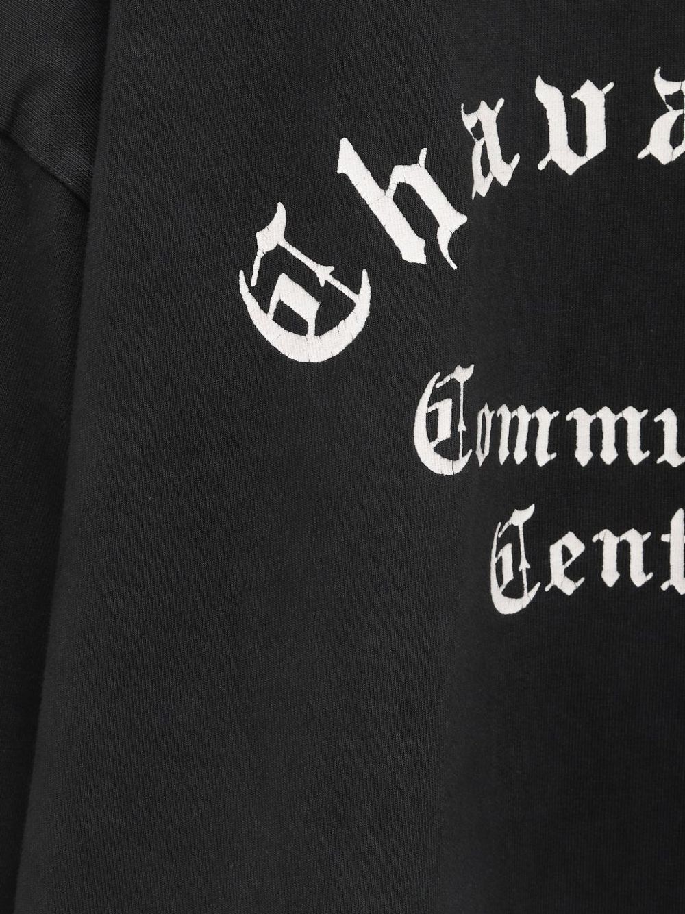 T-shirt Chavarria con stampa in nero Willy chavarria - uomo 