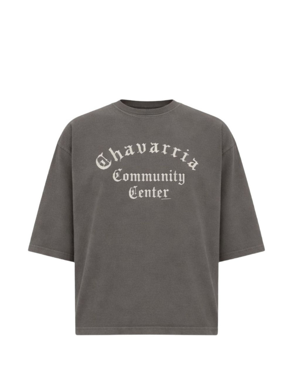 T-shirt con stampa grafica in grigio Willy chavarria - uomo 