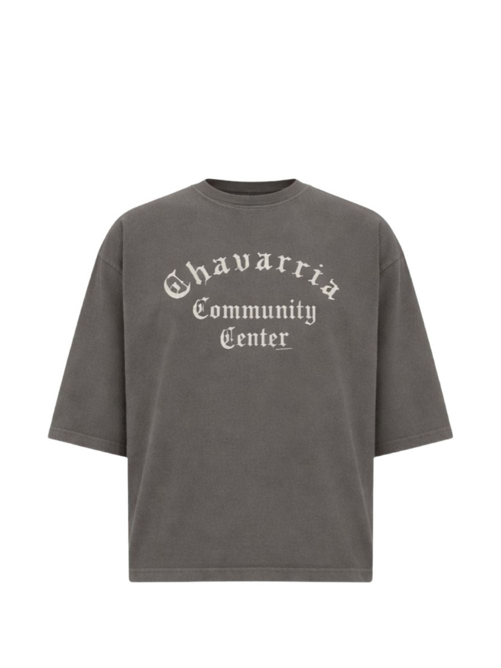 T-shirt con stampa grafica in grigio Willy chavarria - uomo 