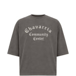 T-shirt con stampa grafica in grigio Willy chavarria - uomo 