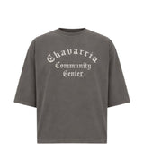 T-shirt con stampa grafica in grigio Willy chavarria - uomo 