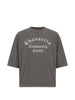 T-shirt con stampa grafica in grigio Willy chavarria - uomo