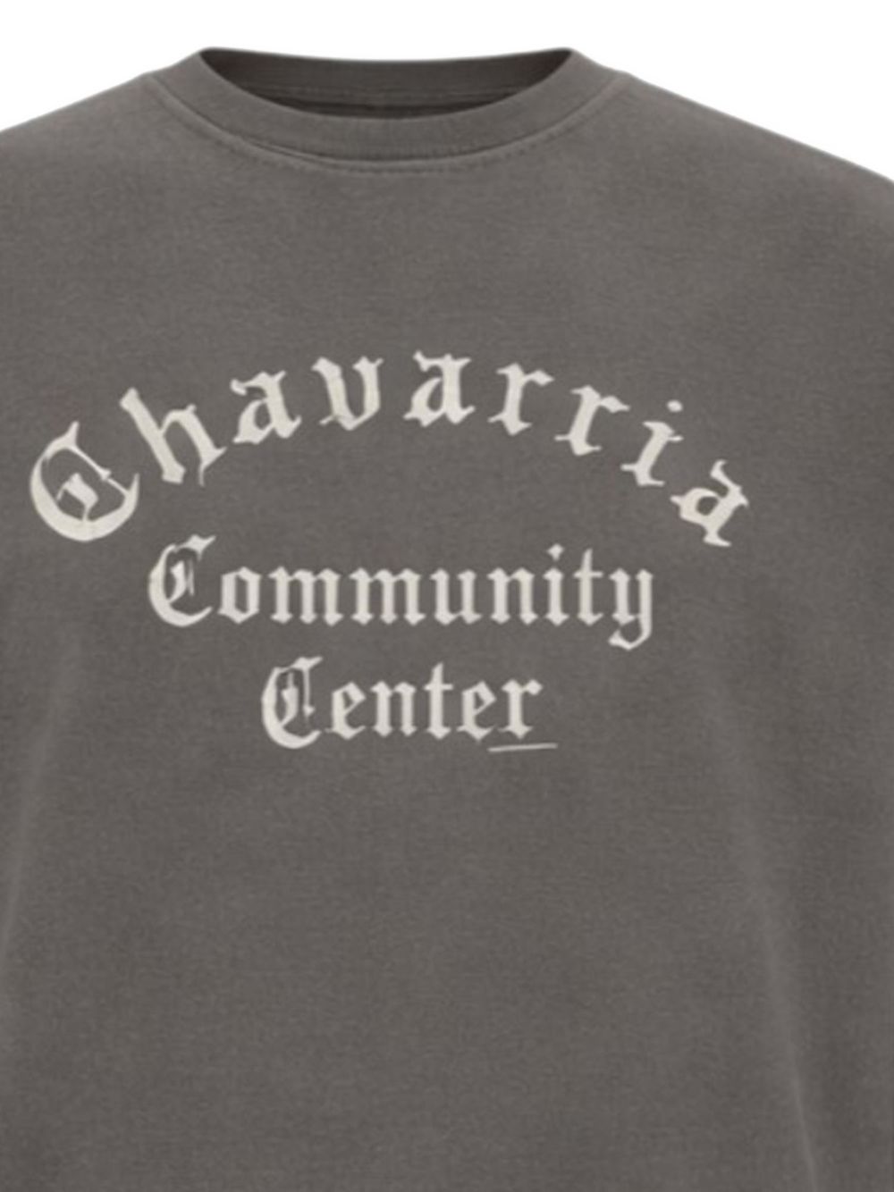 T-shirt con stampa grafica in grigio Willy chavarria - uomo 