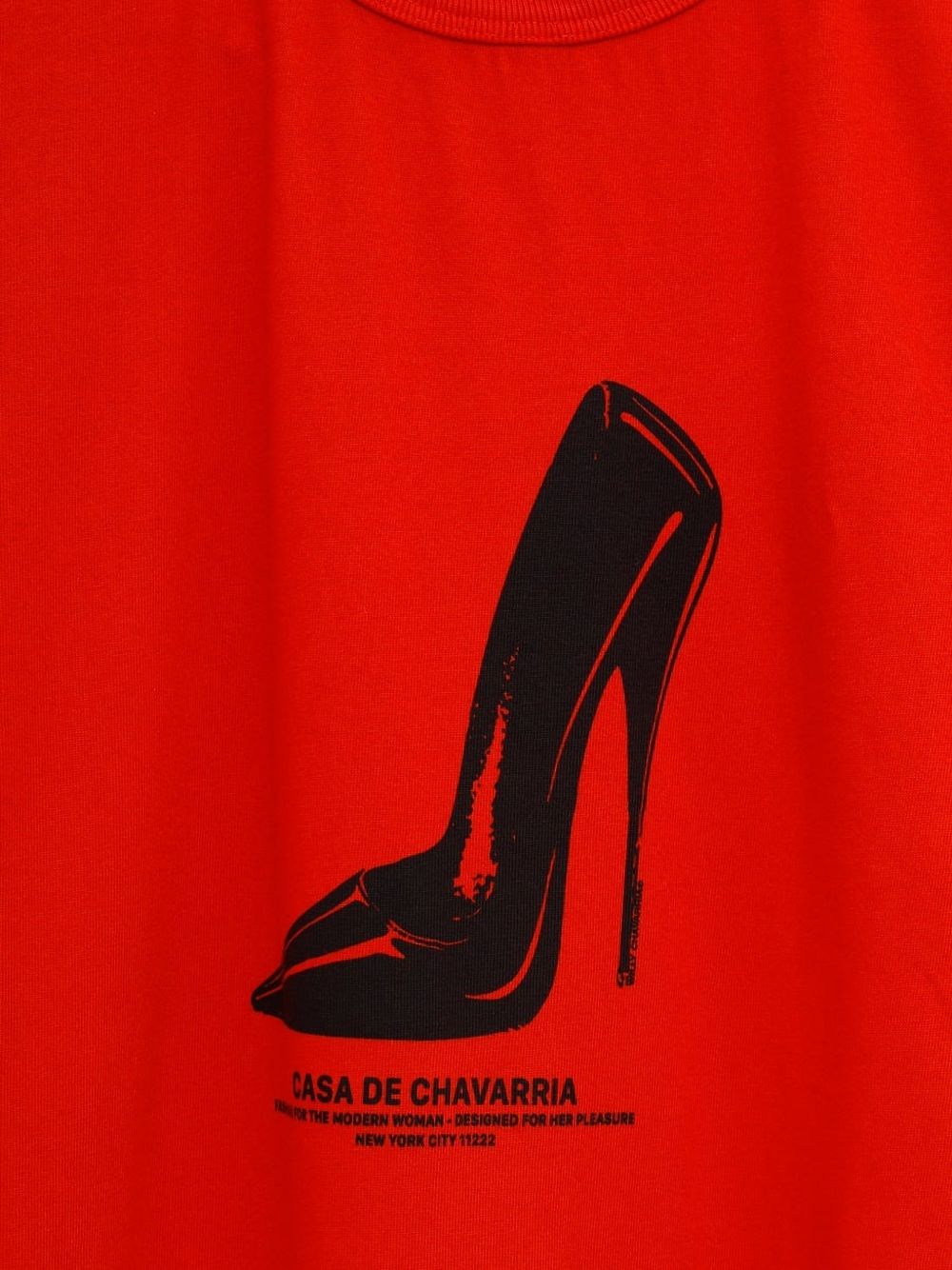 Abito stile T-shirt con stampa in rosso Willy chavarria - donna 