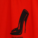 Abito stile T-shirt con stampa in rosso Willy chavarria - donna 