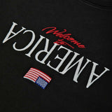 T-shirt welcome to america in nero Willy chavarria - uomo 