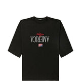 T-shirt welcome to america in nero Willy chavarria - uomo 