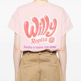 Body con stampa logo in rosa Willy chavarria - donna 