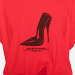 Body con stampa logo in rosso Willy chavarria - donna 