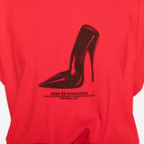 Body con stampa logo in rosso Willy chavarria - donna 