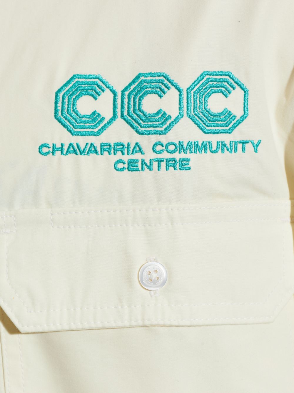 Camicia a maniche lunghe con ricamo in bianco Willy chavarria - uomo 