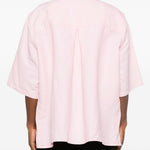 Camicia a maniche corte con tasca a patta in Corcoran in rosa Willy chavarria - uomo 