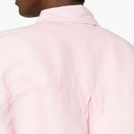 Camicia a maniche corte con tasca a patta in Corcoran in rosa Willy chavarria - uomo 