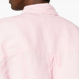 Camicia a maniche corte con tasca a patta in Corcoran in rosa Willy chavarria - uomo 