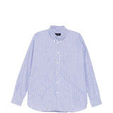 Camicia a righe con bottoni in blu Willy chavarria - uomo 