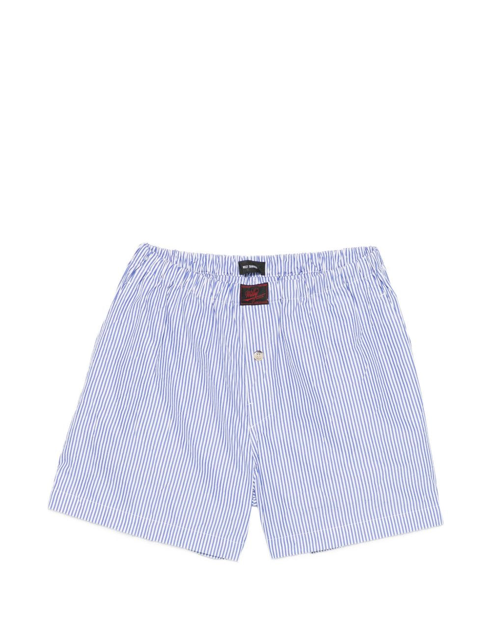 Shorts a righe in blu Willy chavarria - uomo 