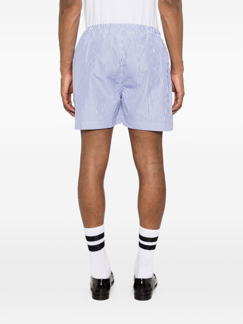 Shorts a righe in blu Willy chavarria - uomo 