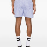 Shorts a righe in blu Willy chavarria - uomo 