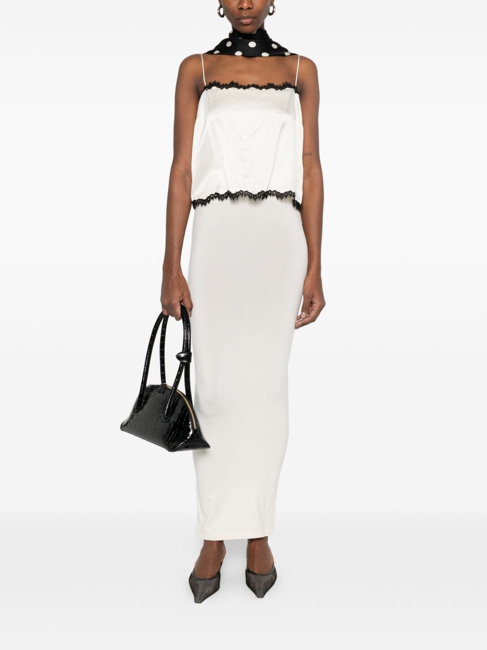 Abito lungo in avorio Wolford - donna 