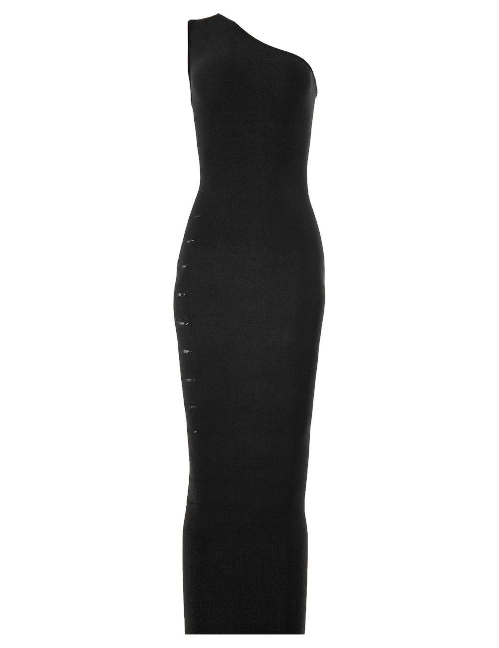 Abito monospalla con aperture laterali in nero Wolford - donna 