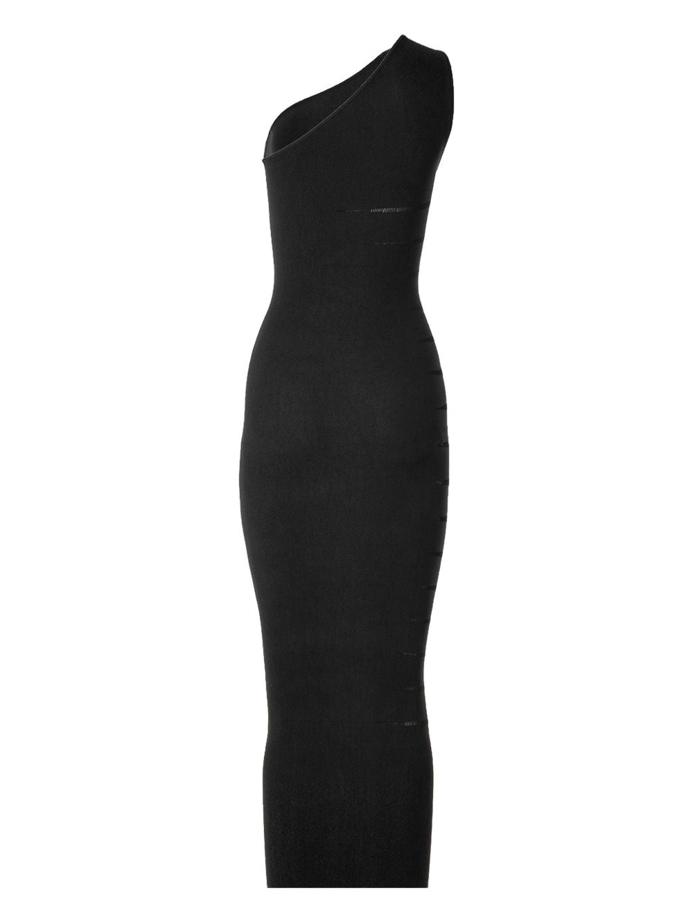 Abito monospalla con aperture laterali in nero Wolford - donna 