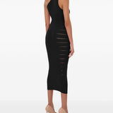 Abito monospalla con aperture laterali in nero Wolford - donna 