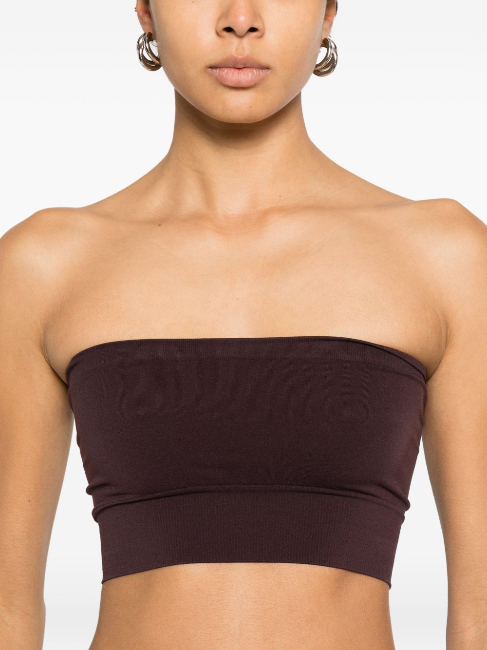 Top bando senza cuciture in viola Wolford - donna 