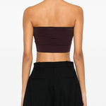 Top bando senza cuciture in viola Wolford - donna 
