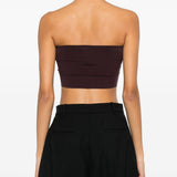 Top bando senza cuciture in viola Wolford - donna 