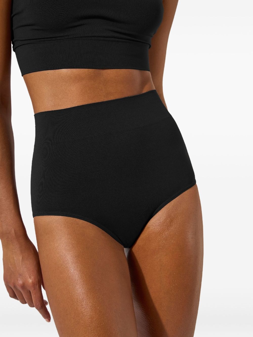 Slip senza cuciture in nero Wolford - donna 