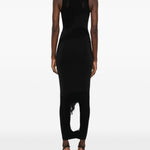 Abito lungo con scollo girocollo in nero Wolford - donna 