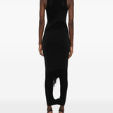 Abito lungo con scollo girocollo in nero Wolford - donna 