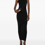 Abito lungo con scollo girocollo in nero Wolford - donna 