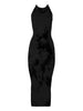 Abito con fantasia tie dye in nero Wolford - donna