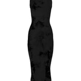 Abito con fantasia tie dye in nero Wolford - donna 