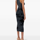 Abito con fantasia tie dye in nero Wolford - donna 