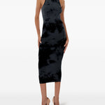 Abito con fantasia tie dye in nero Wolford - donna 