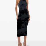 Abito con fantasia tie dye in nero Wolford - donna 