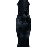 Abito con fantasia tie dye in blu Wolford - donna 