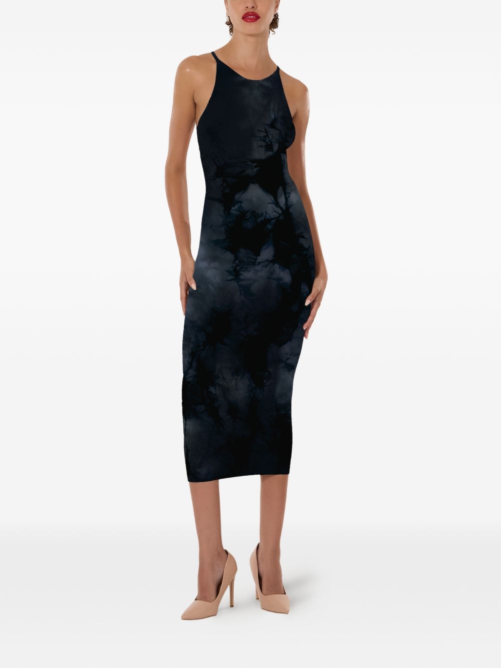 Abito con fantasia tie dye in blu Wolford - donna 