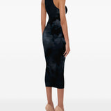Abito con fantasia tie dye in blu Wolford - donna 