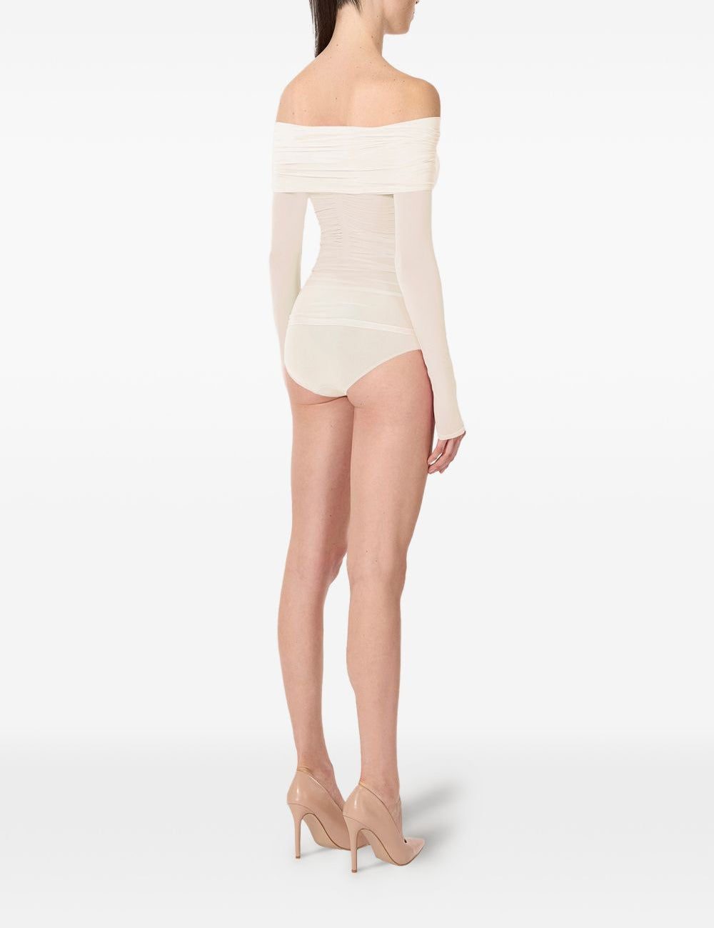 Top semi trasparente in bianco Wolford - donna 