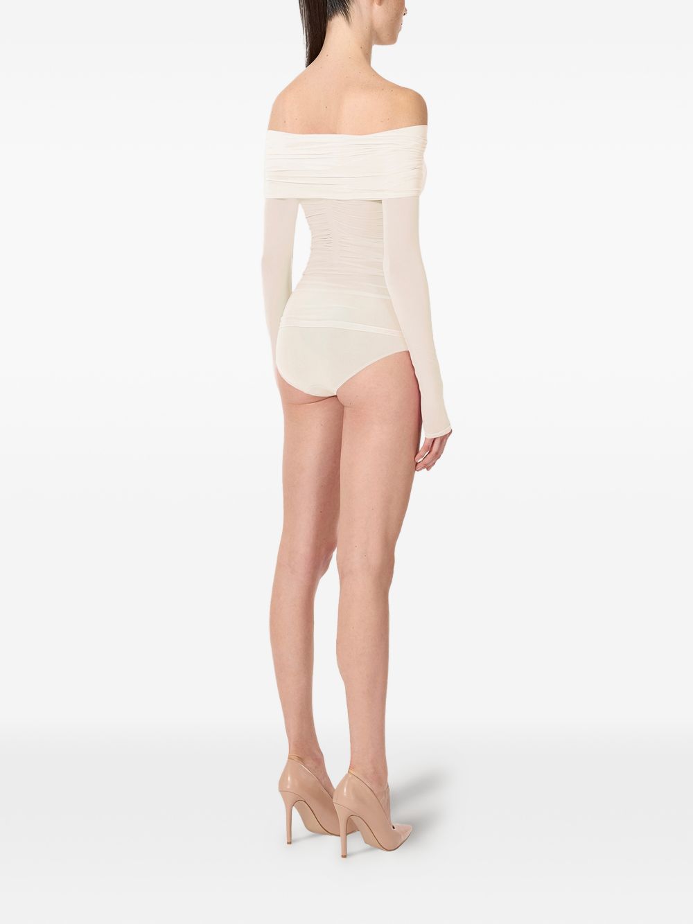 Top semi trasparente in bianco Wolford - donna 