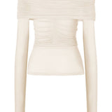 Top semi trasparente in bianco Wolford - donna 