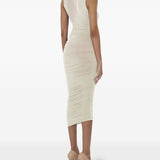 Abito midi drappeggiato in beige Wolford - donna 
