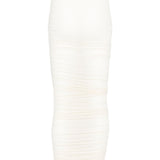 Gonna midi semitrasparente a vita alta in avorio Wolford - donna 