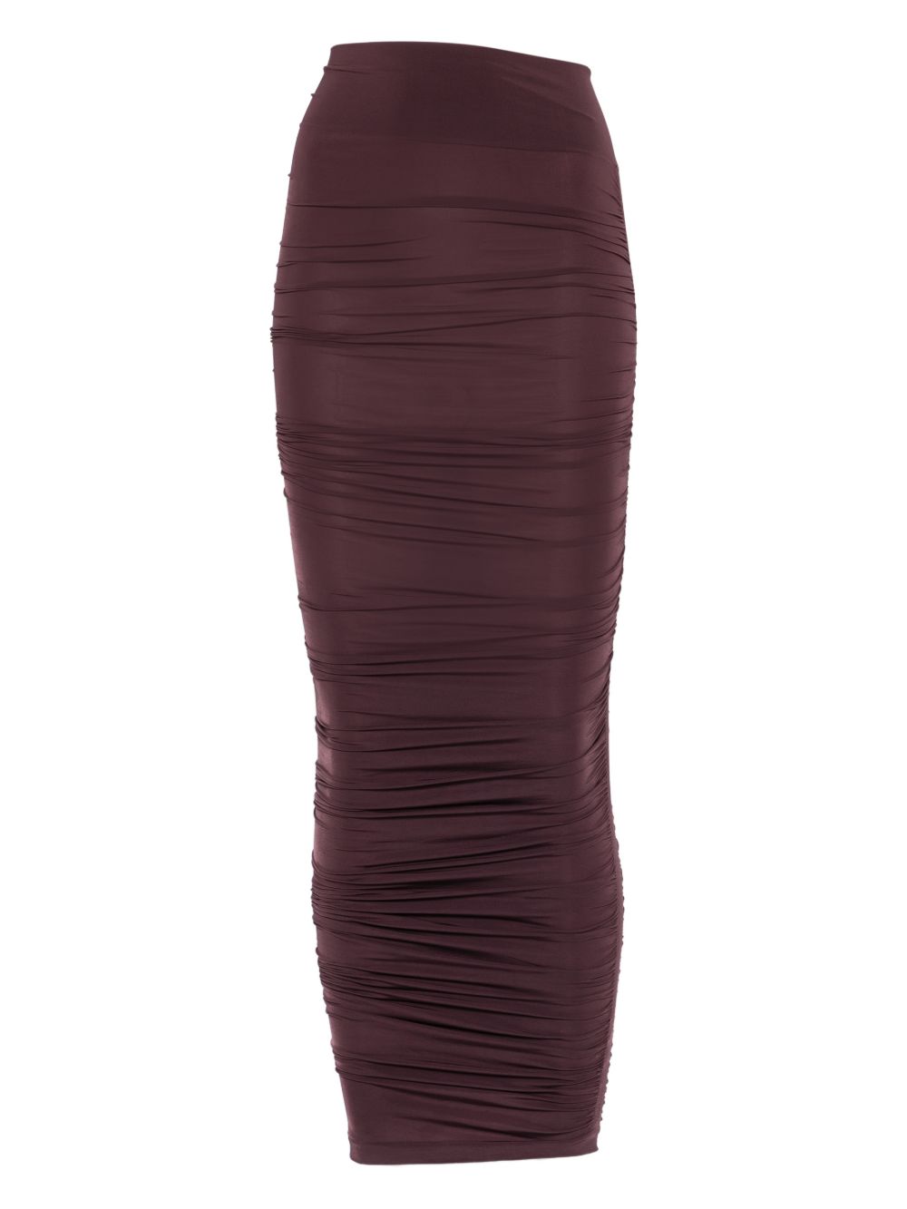Gonna midi semitrasparente a vita alta in viola Wolford - donna 