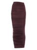 Wolford women's high-waisted semi-sheer midi skirt in purple