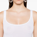 Body con spalline in bianco Wolford - donna 